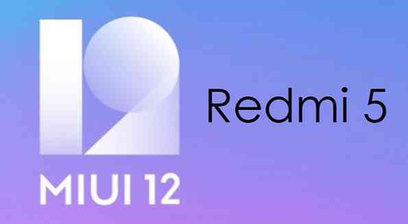 MIUI 12 for Redmi 5