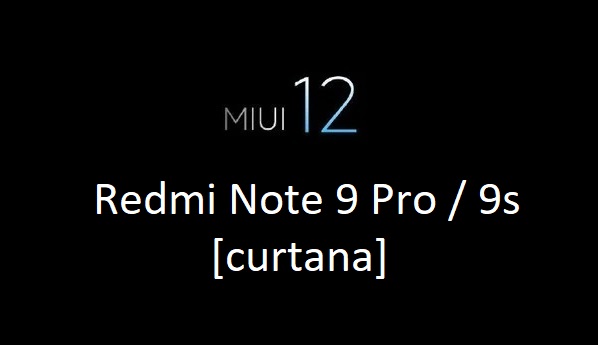 miui 12 Redmi Note 9 Pro